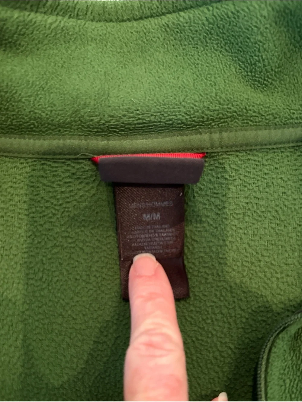 The North Face Men's Green Half-Zip Fleece Pullover